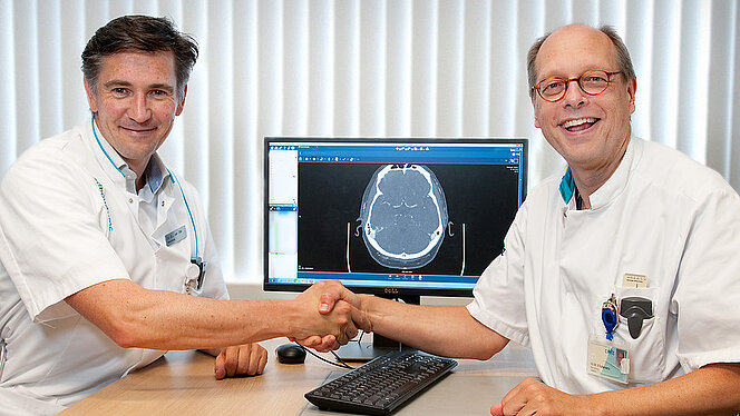 De neurologen Ewoud van Dijk (links, Radboudumc) en Wim Mulleners (CWZ) | CWZ Nijmegen
