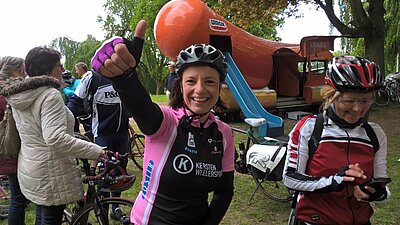 CWZ-medewerker Annique van Lier tijdens Ronde van Nijmegen | Vrienden van CWZ Nijmegen